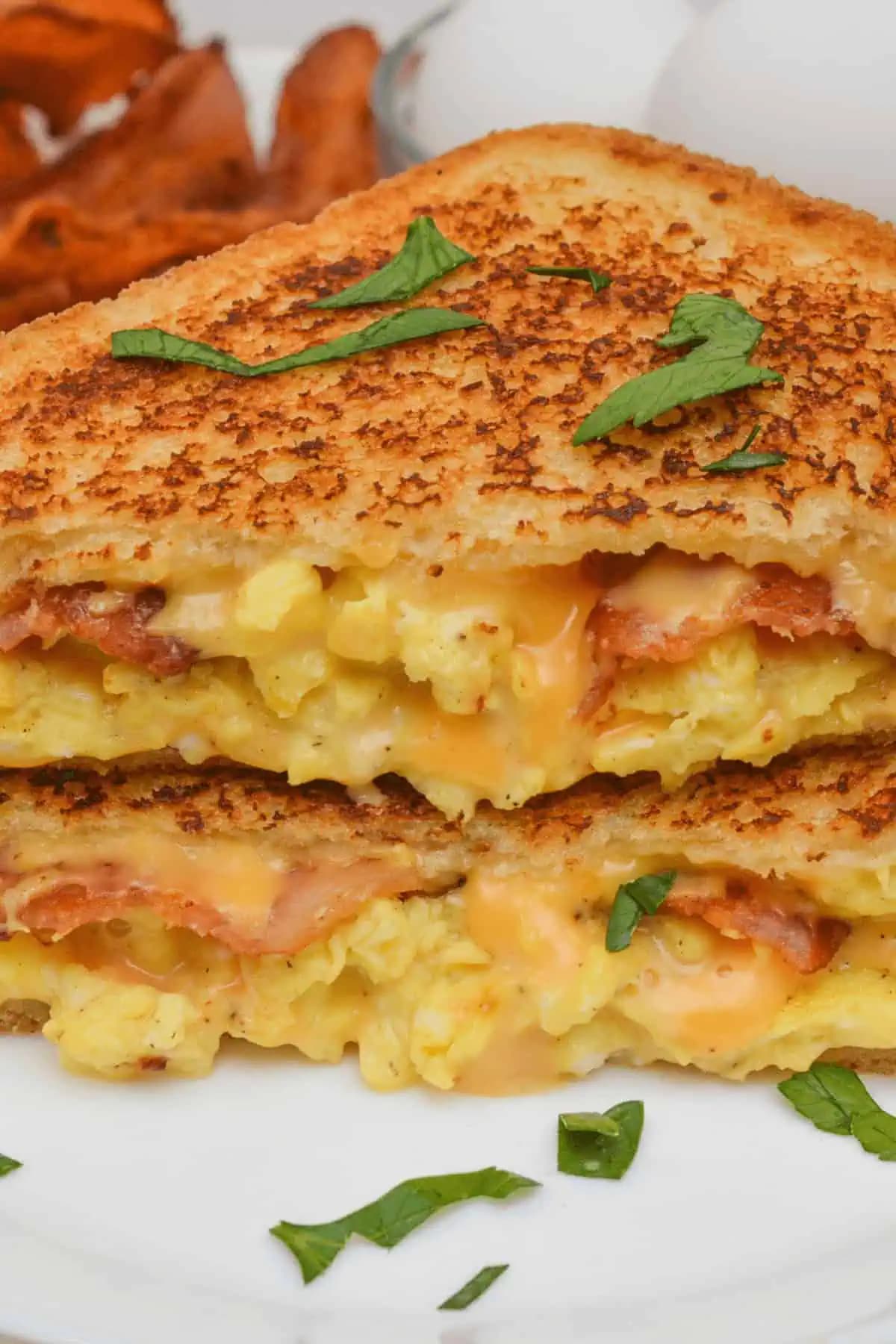 Bacon Egg and Cheese Grilled Cheese