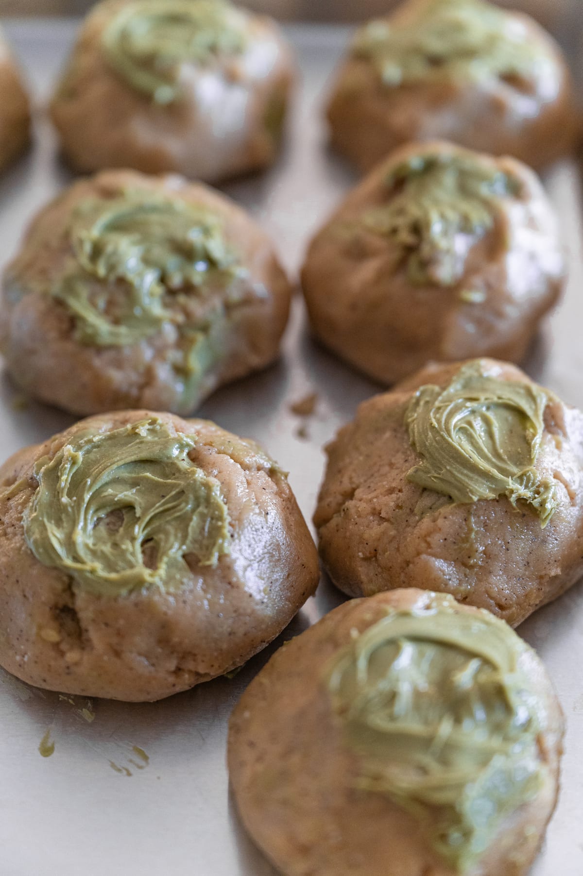 Bakery-Style Brown Butter Pistachio Latte Cookies