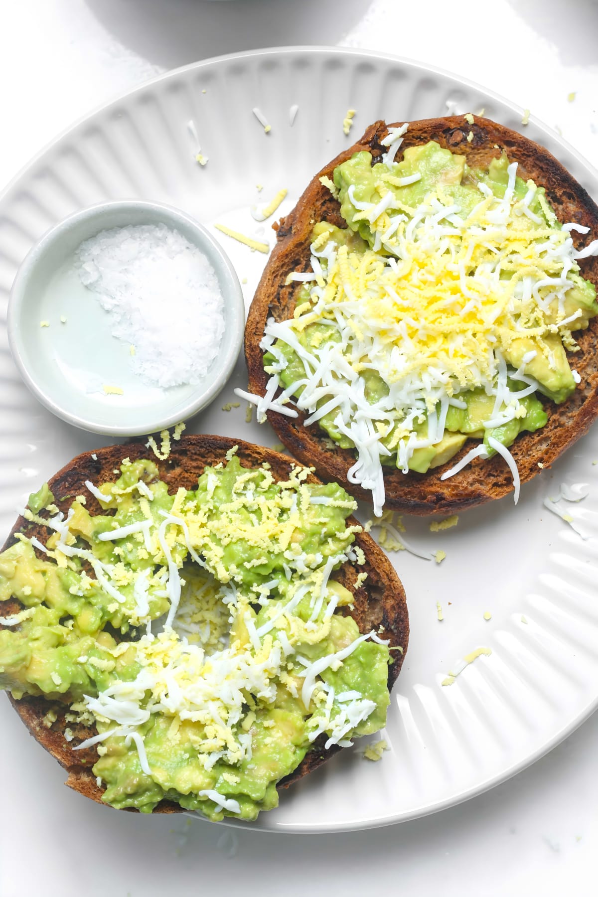 Grated Egg Avocado Toast