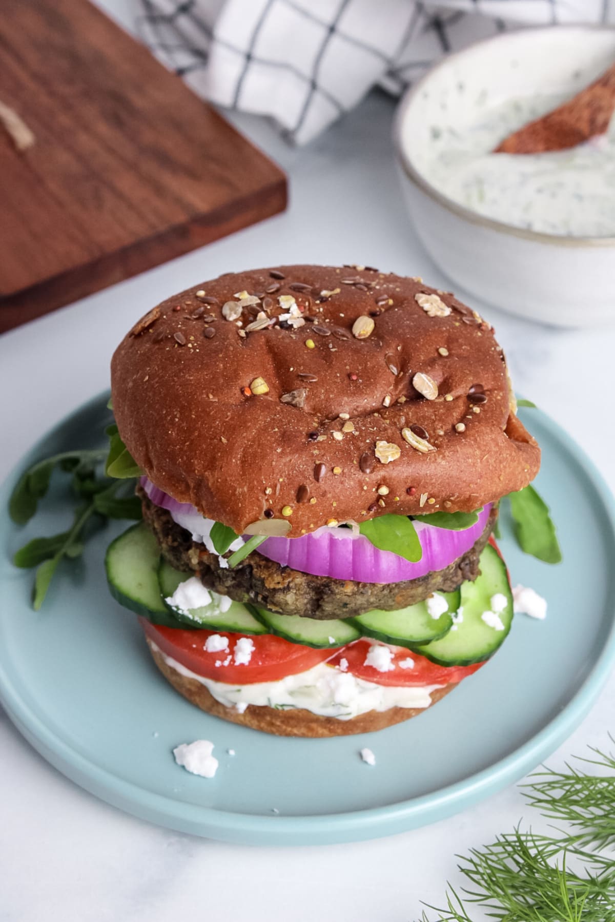 Mediterranean Veggie Burgers