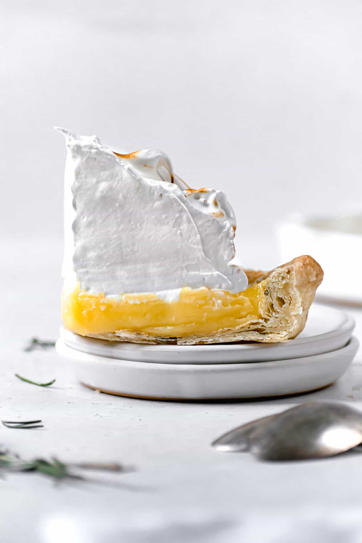 Lemon Meringue Pie with Fresh Rosemary Crust
