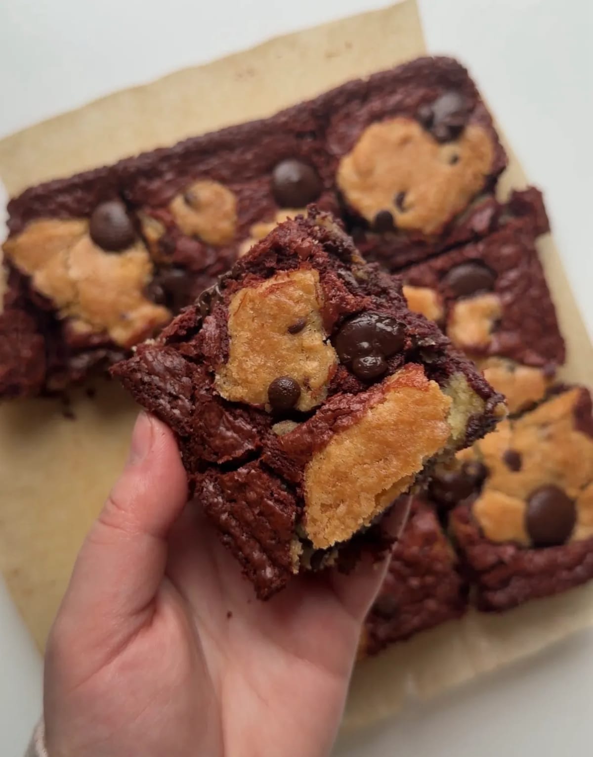 Red Velvet Brookies (Cookie + Brownie)