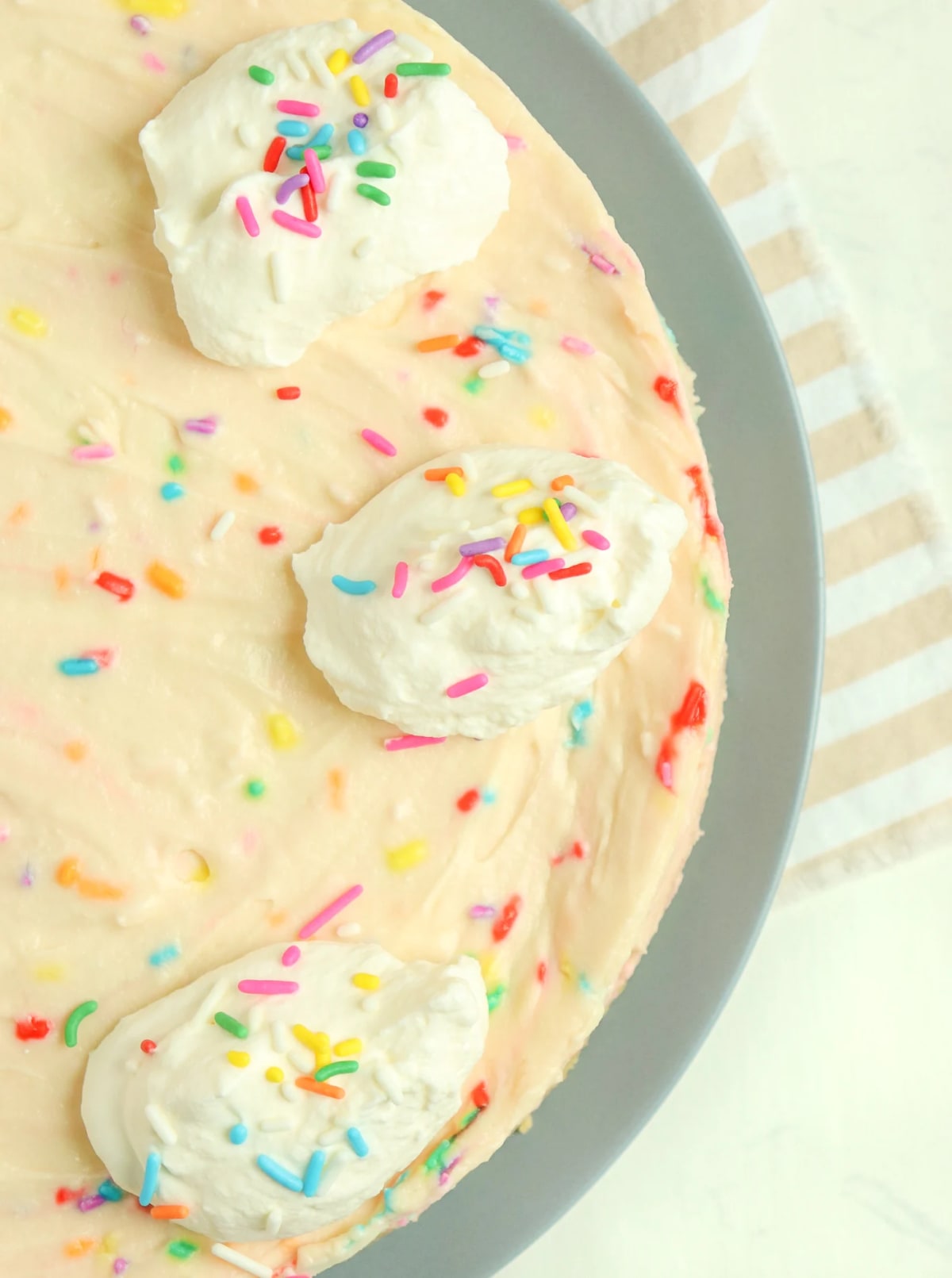 No-Bake Birthday Cake Cheesecake
