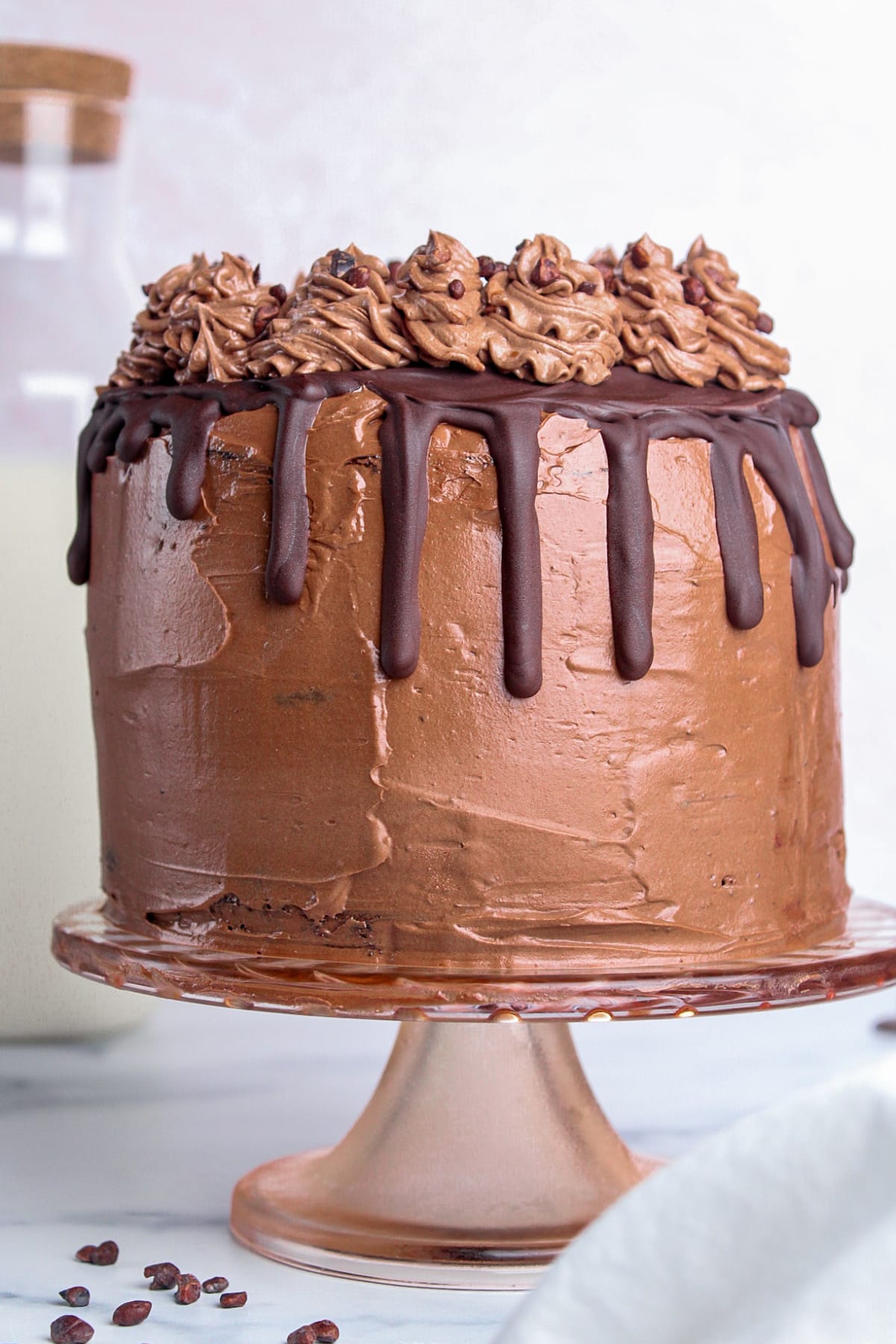 Vegan Triple Chocolate Cake