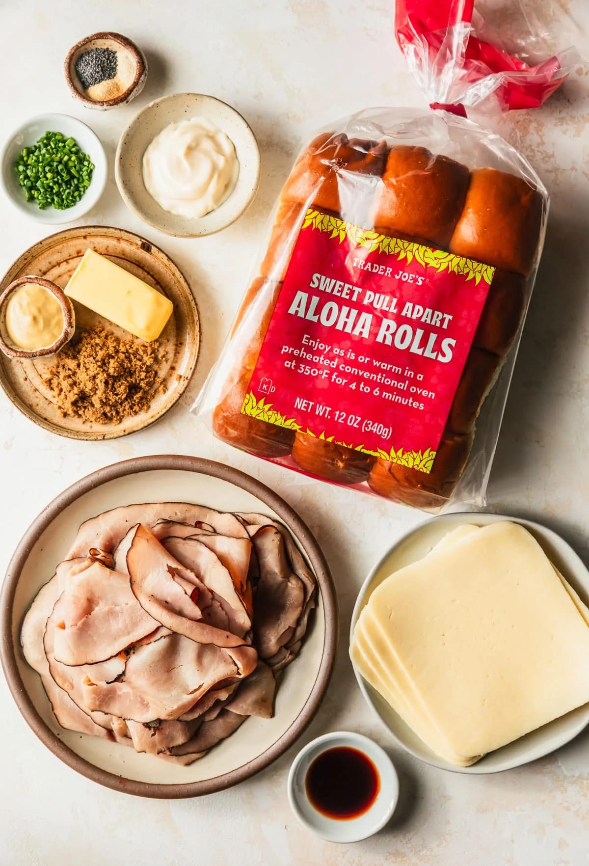 Baked Brown Sugar Ham and Cheese Sliders