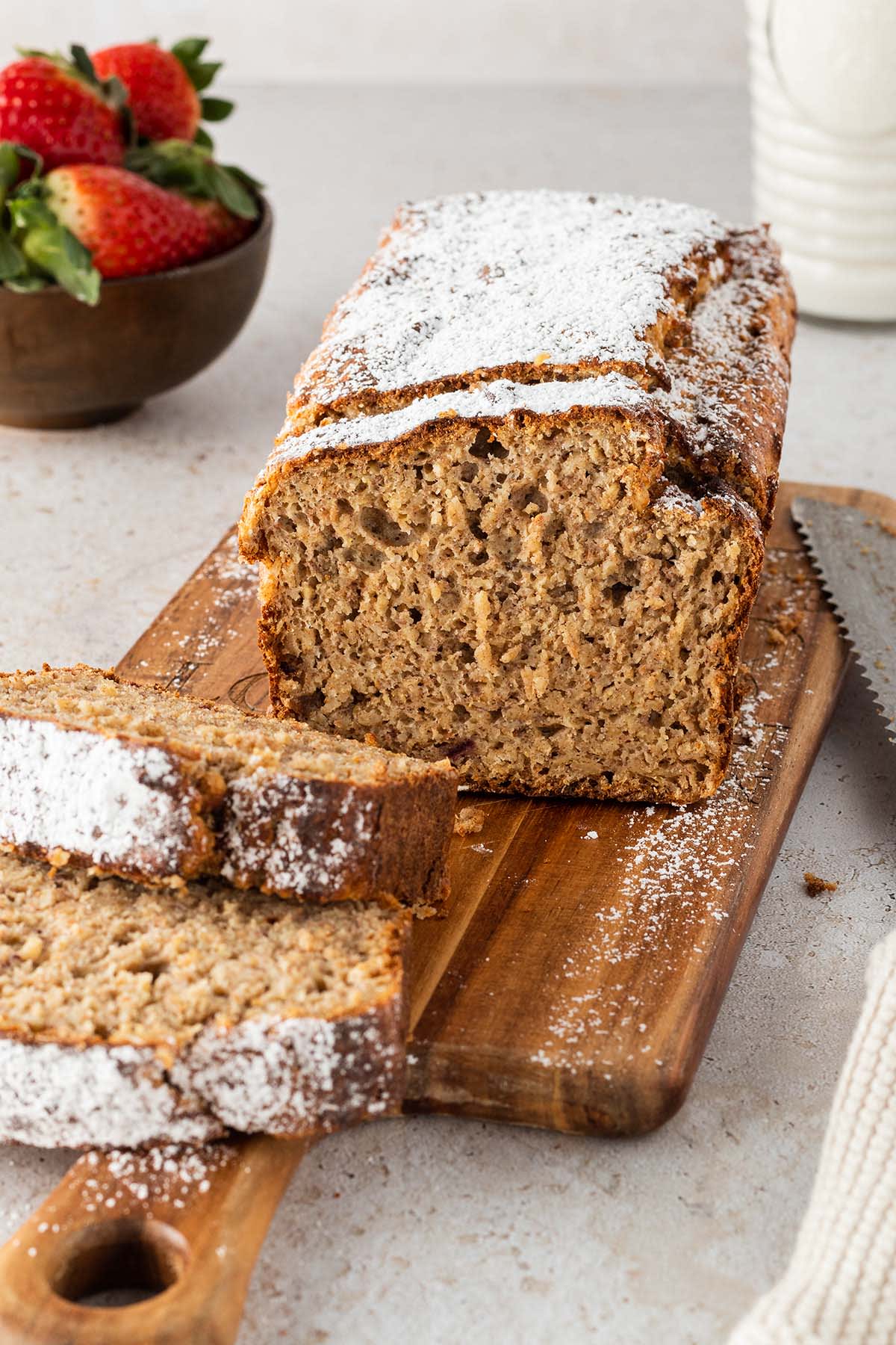 Banana Bread with Rolled Oats