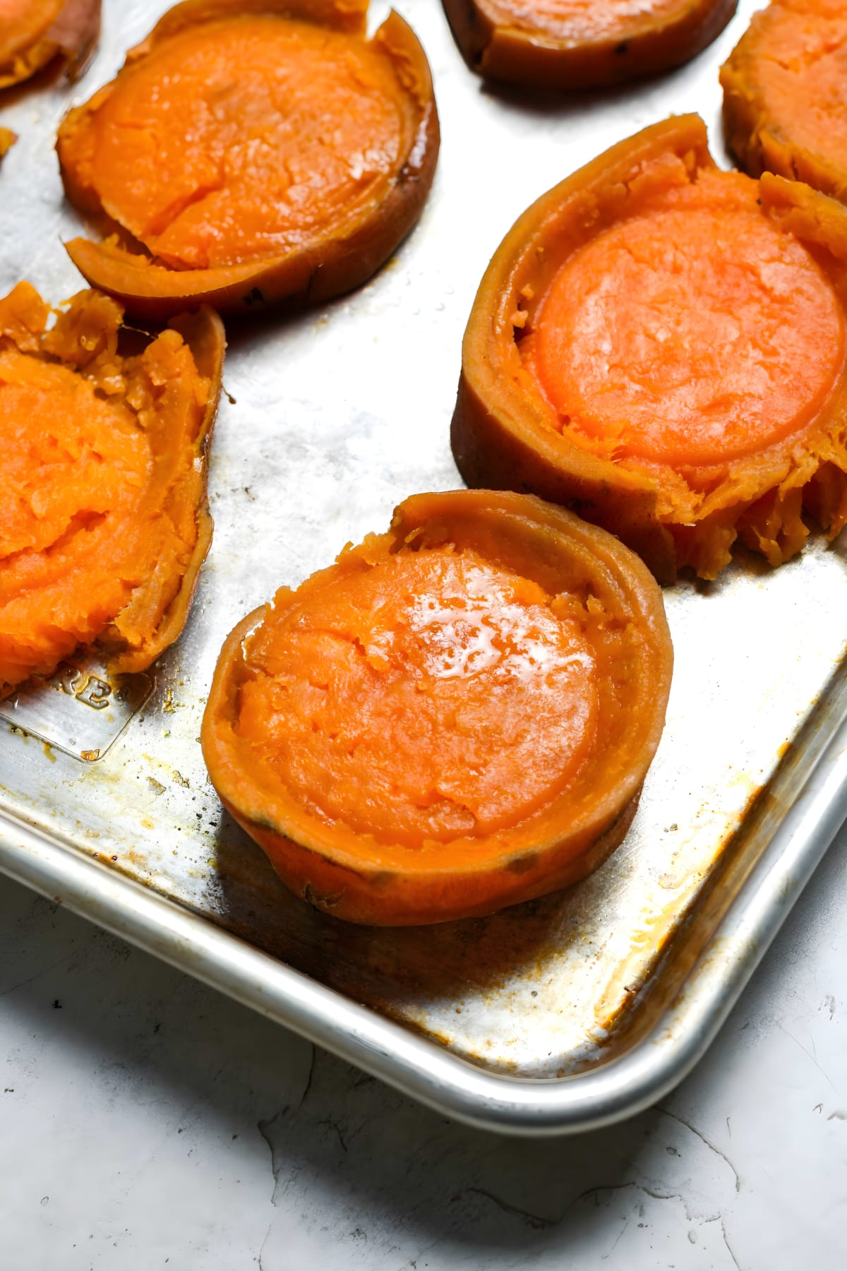 Smashed Sweet Potatoes