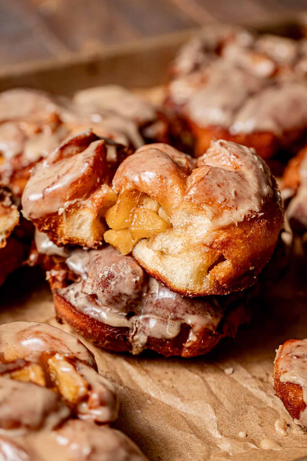 Boozy Bourbon Apple Fritters