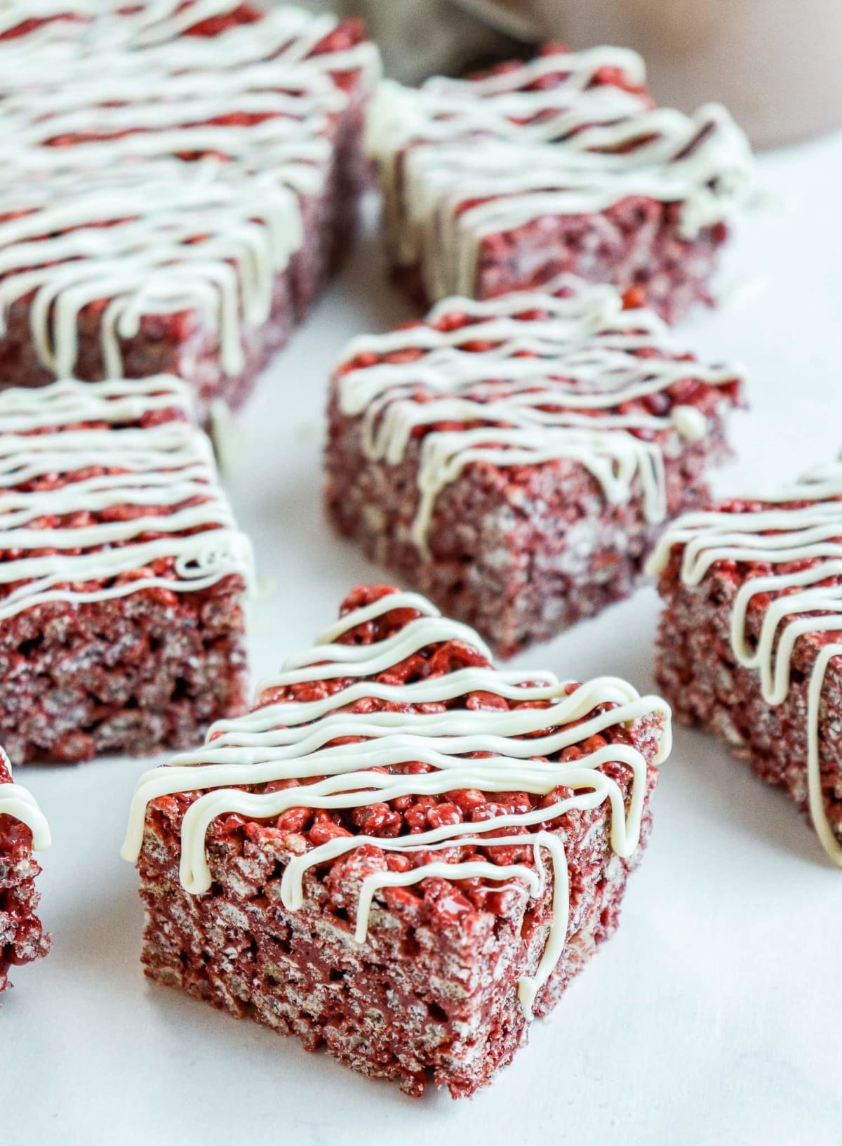 Red Velvet Rice Krispie Treats