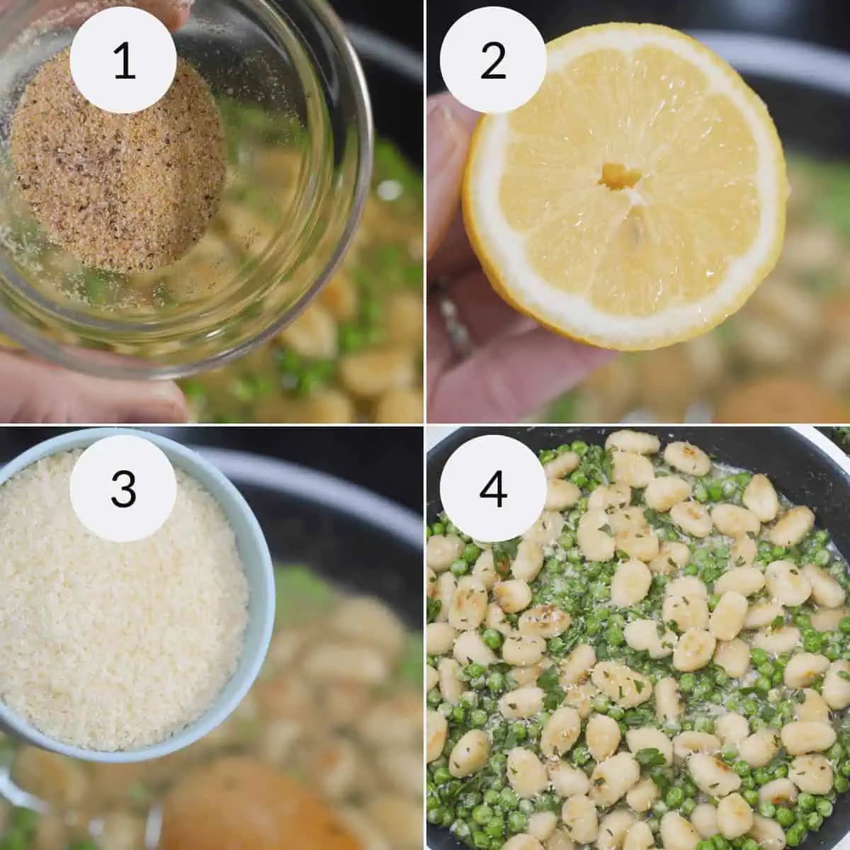 Skillet Gnocchi and Peas