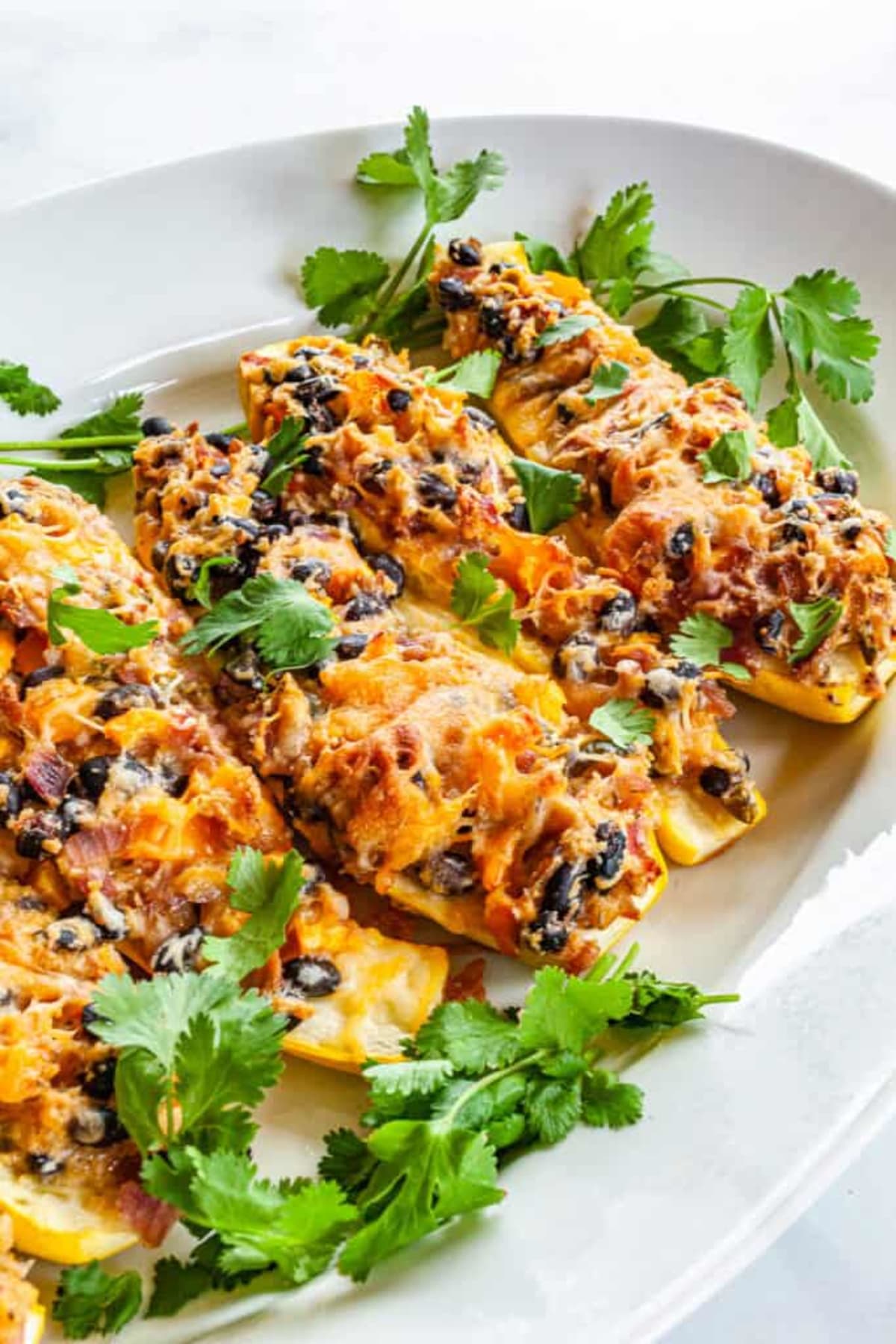 Southwestern Stuffed Summer Squash