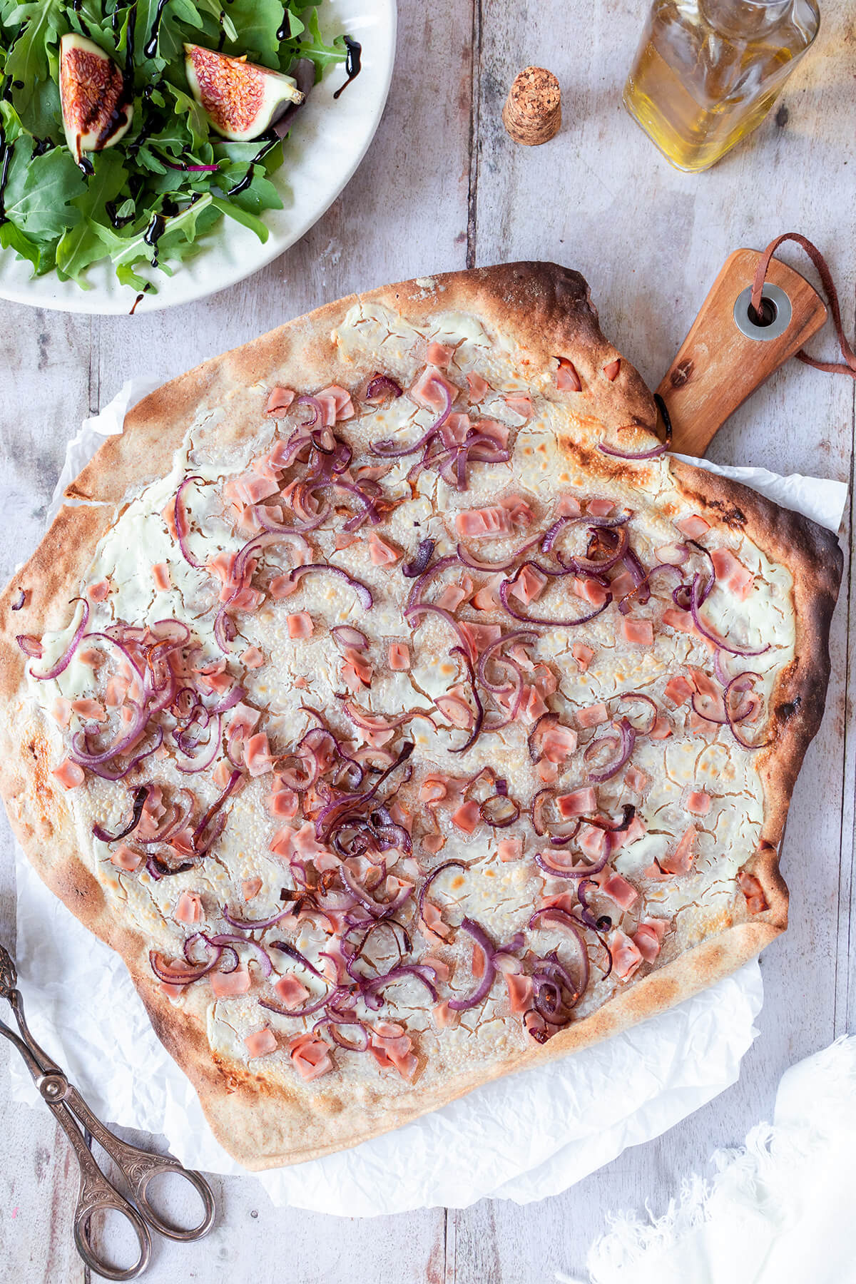 Healthy Whole-Grain Flammkuchen Without Yeast