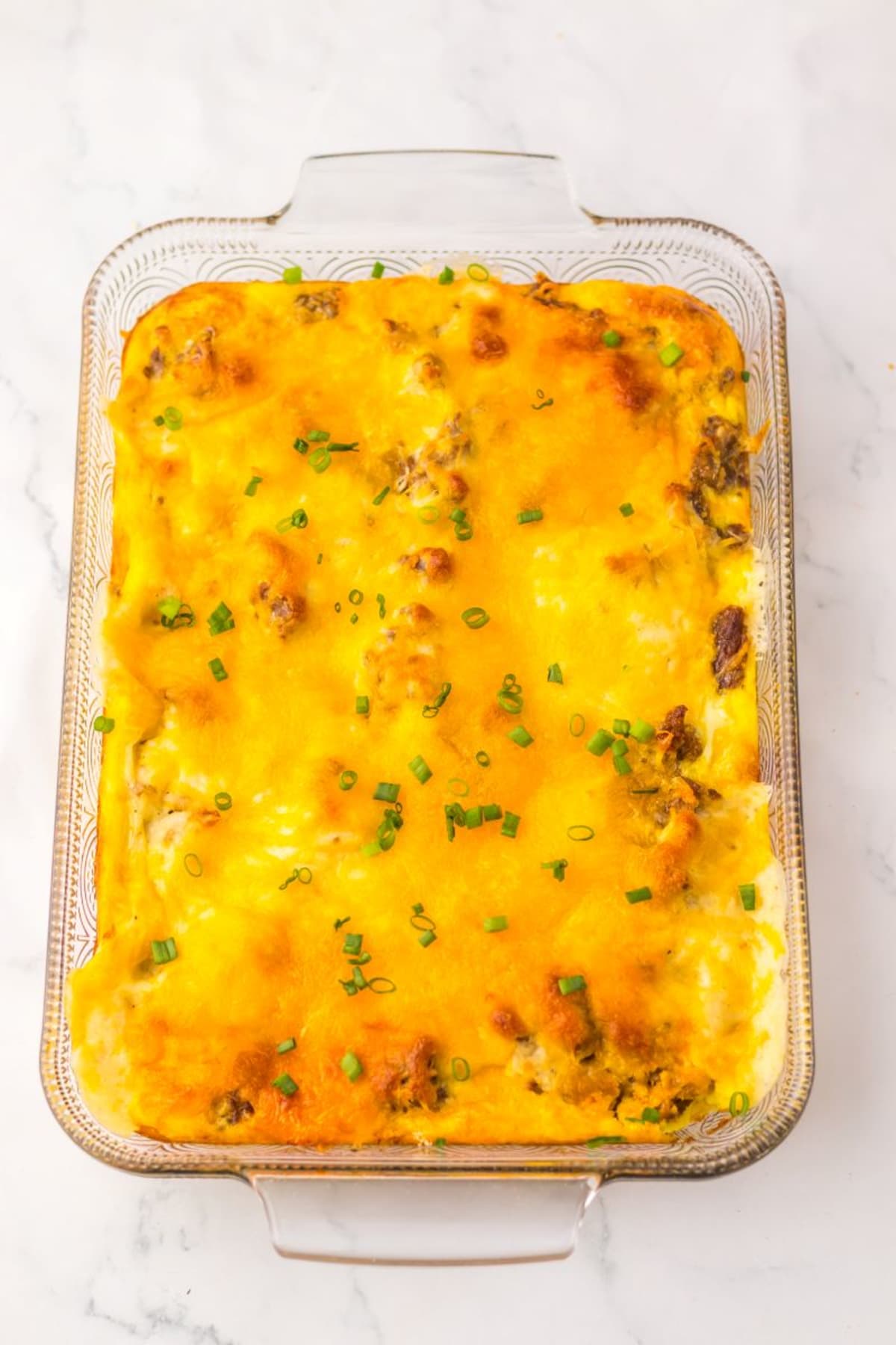 Sausage Biscuits and Gravy Casserole