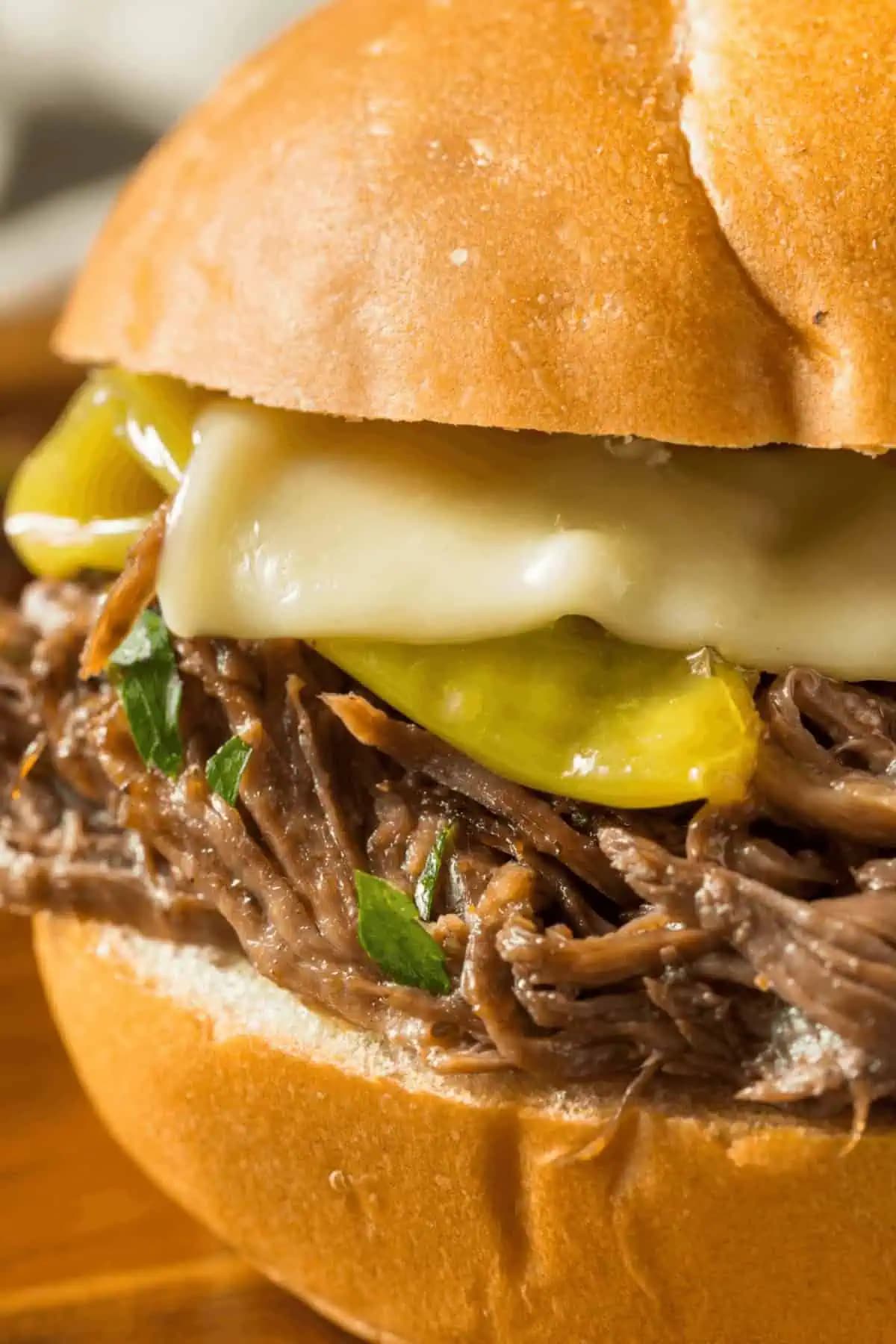 Crock Pot Mississippi Pot Roast Sandwiches