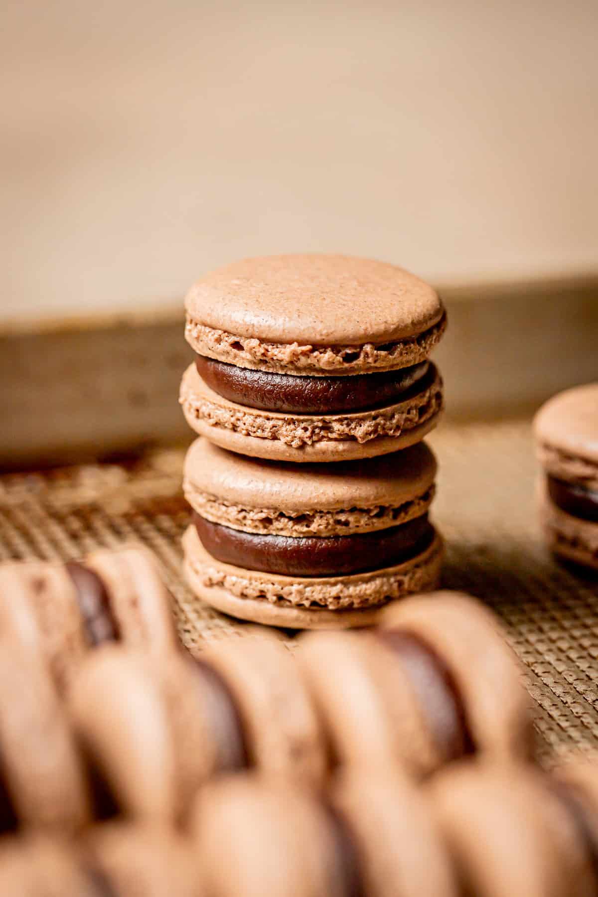 Double Chocolate Macarons