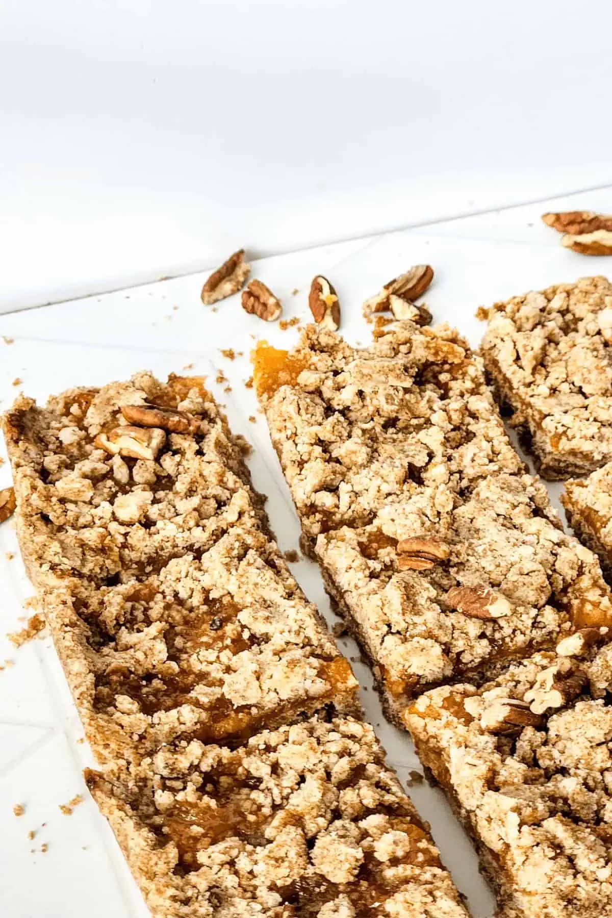 Peach Bars with Crumb Topping