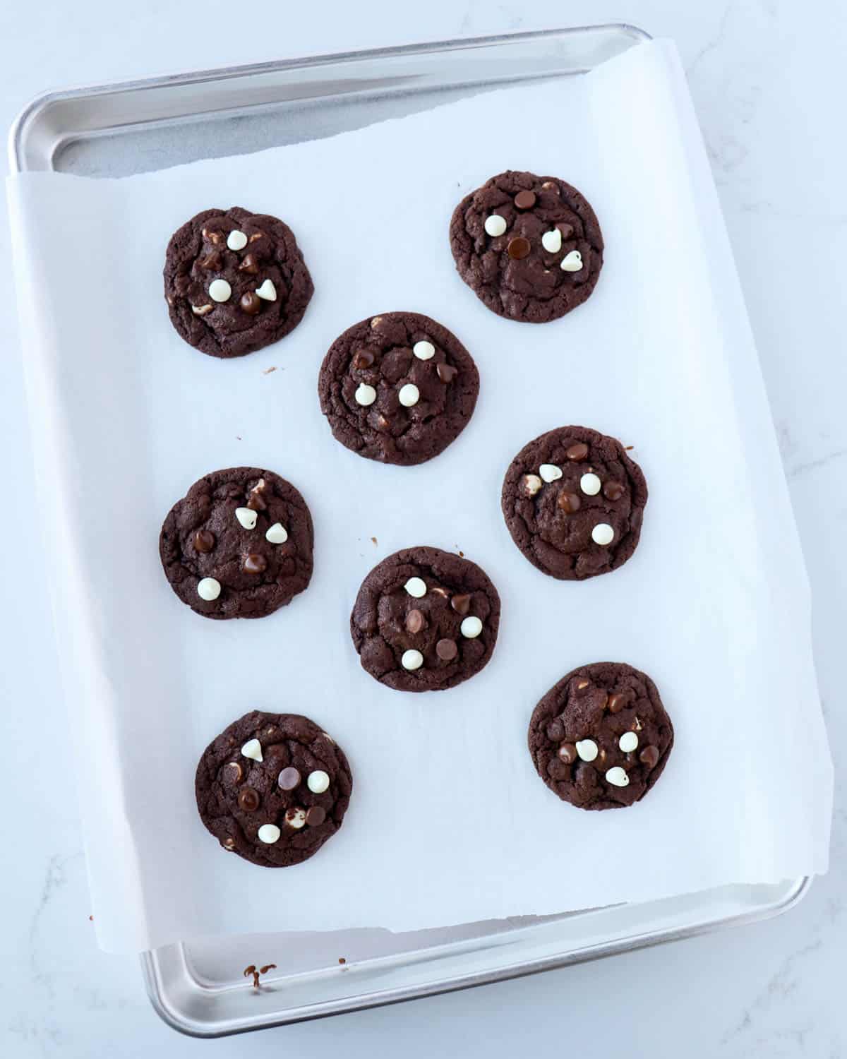 Triple Chocolate Fudge Cookies