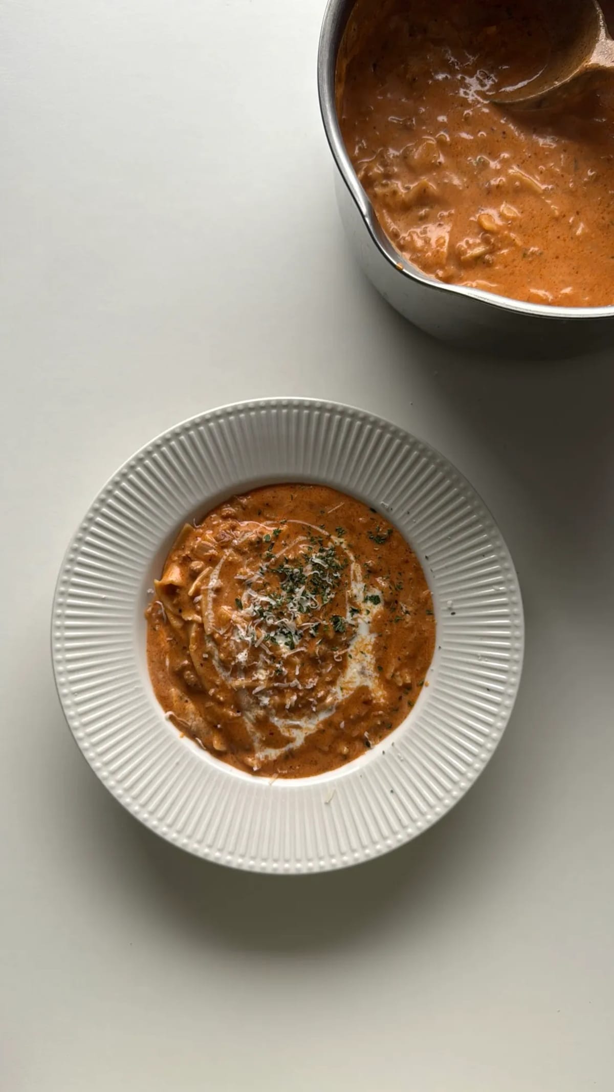 One-Pot Creamy Lasagna Soup