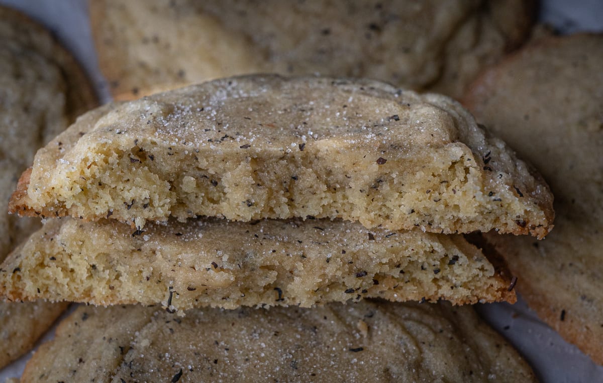 Chewy Earl Grey Sugar Cookies