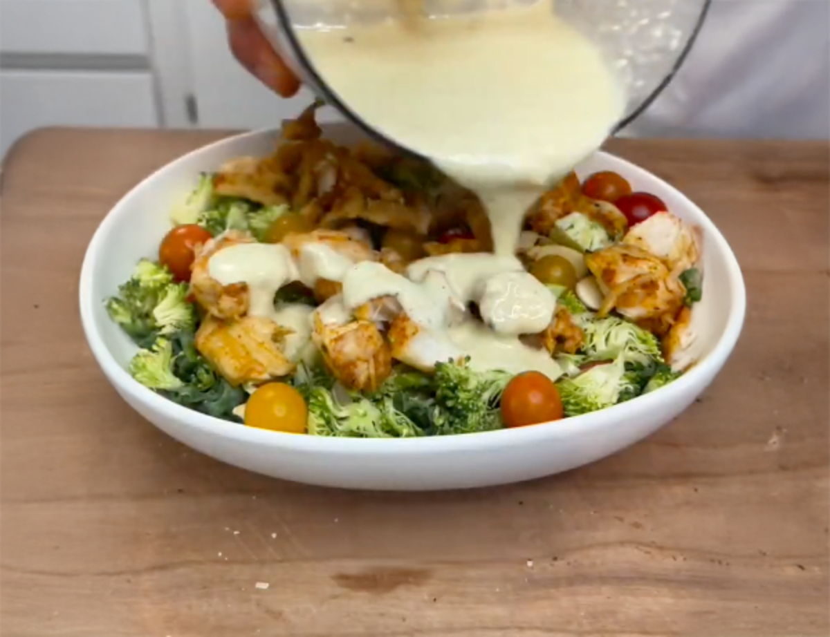 Healthy Homemade Chicken Caesar Salad