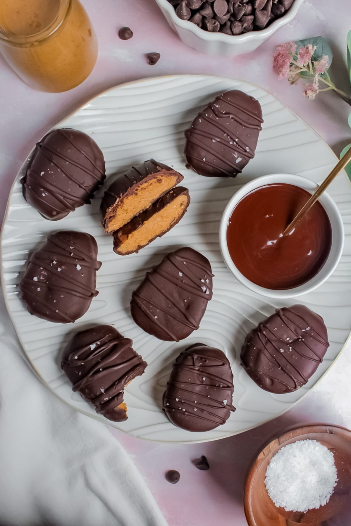 Healthy Reese's Eggs