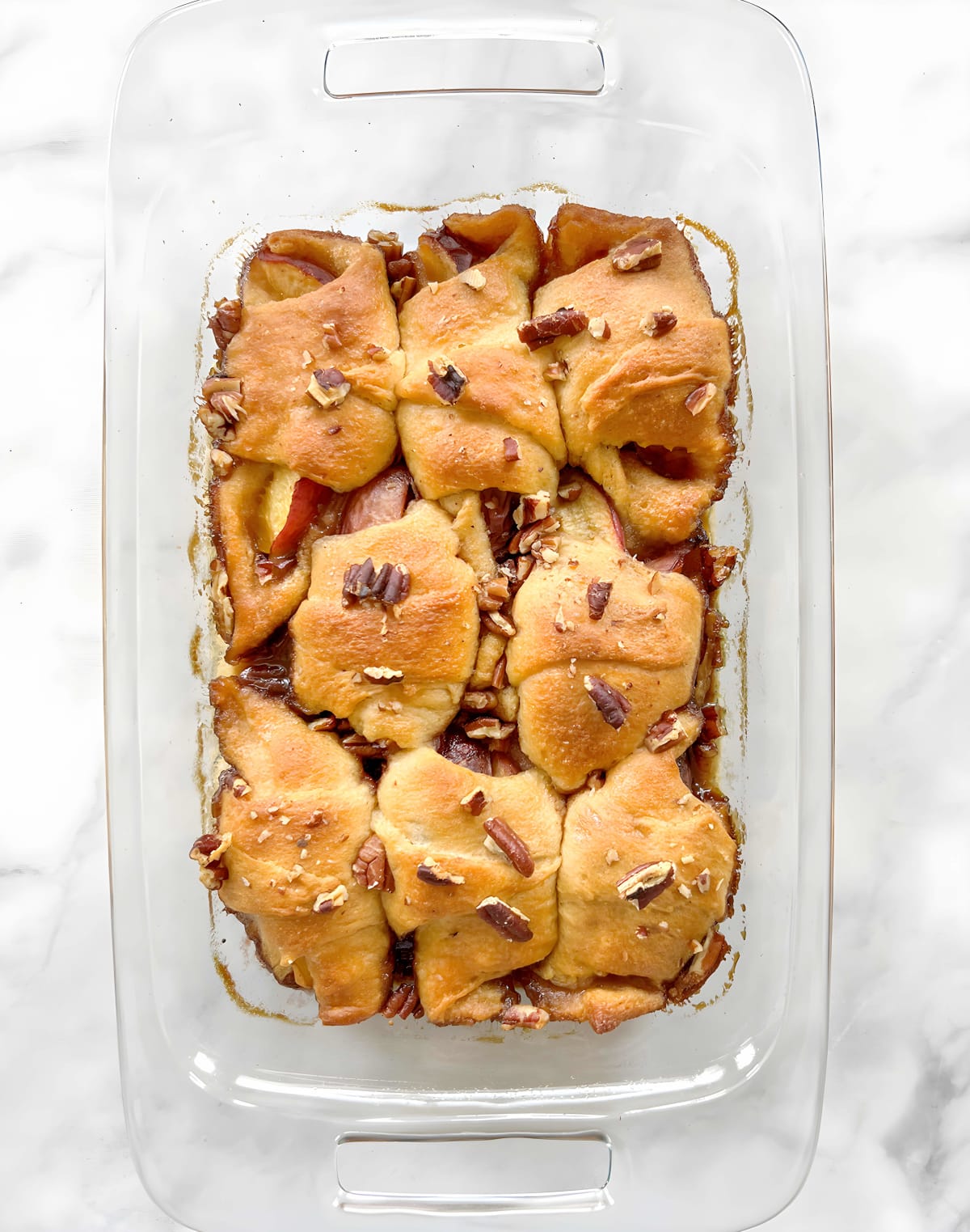 Peach Dumplings with Crescent Rolls