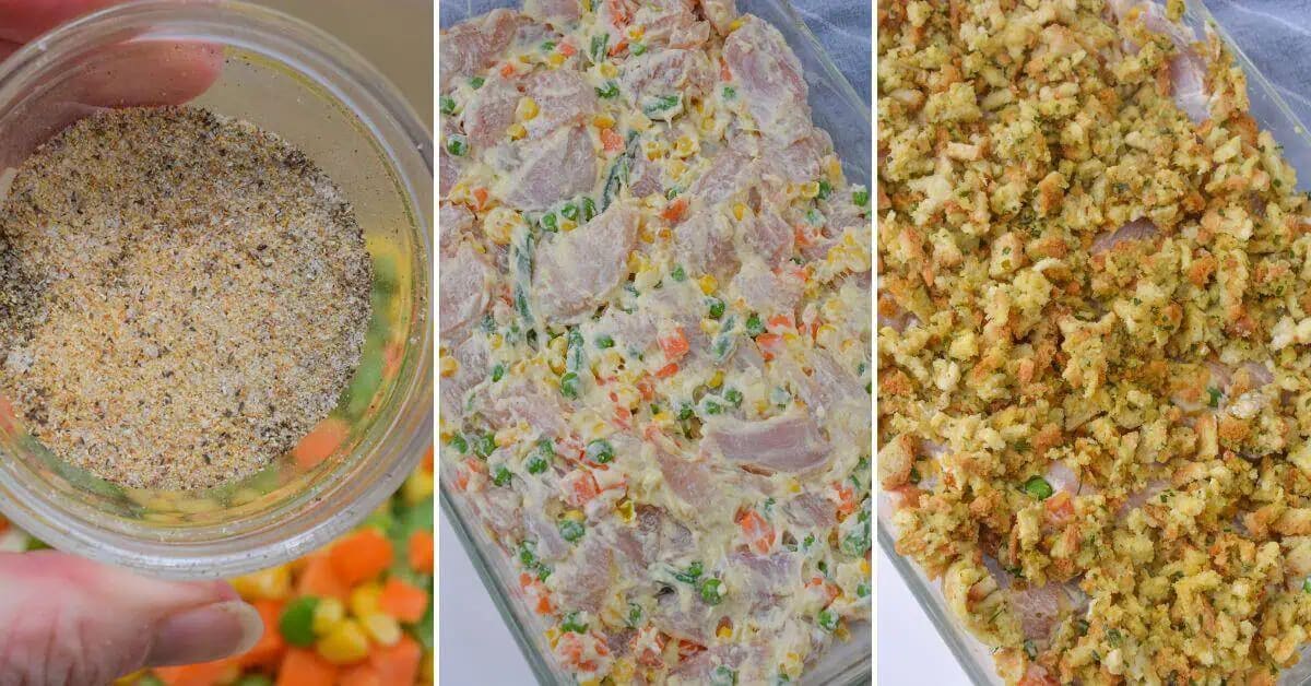 Chicken and Stuffing Casserole