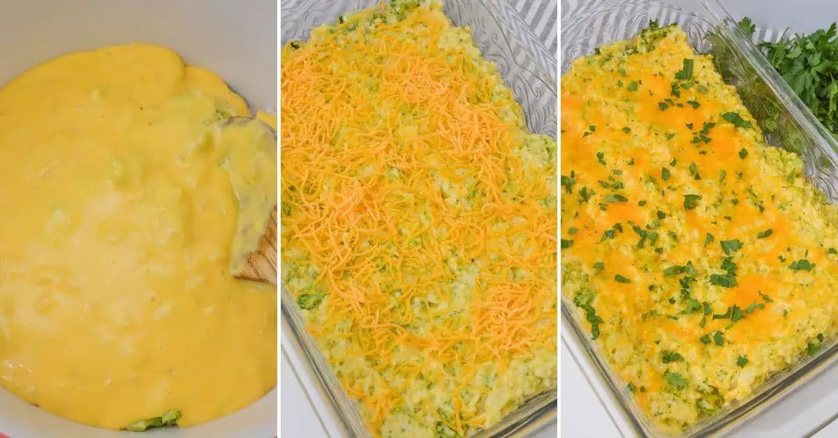 Cheesy Chicken Broccoli and Rice Casserole