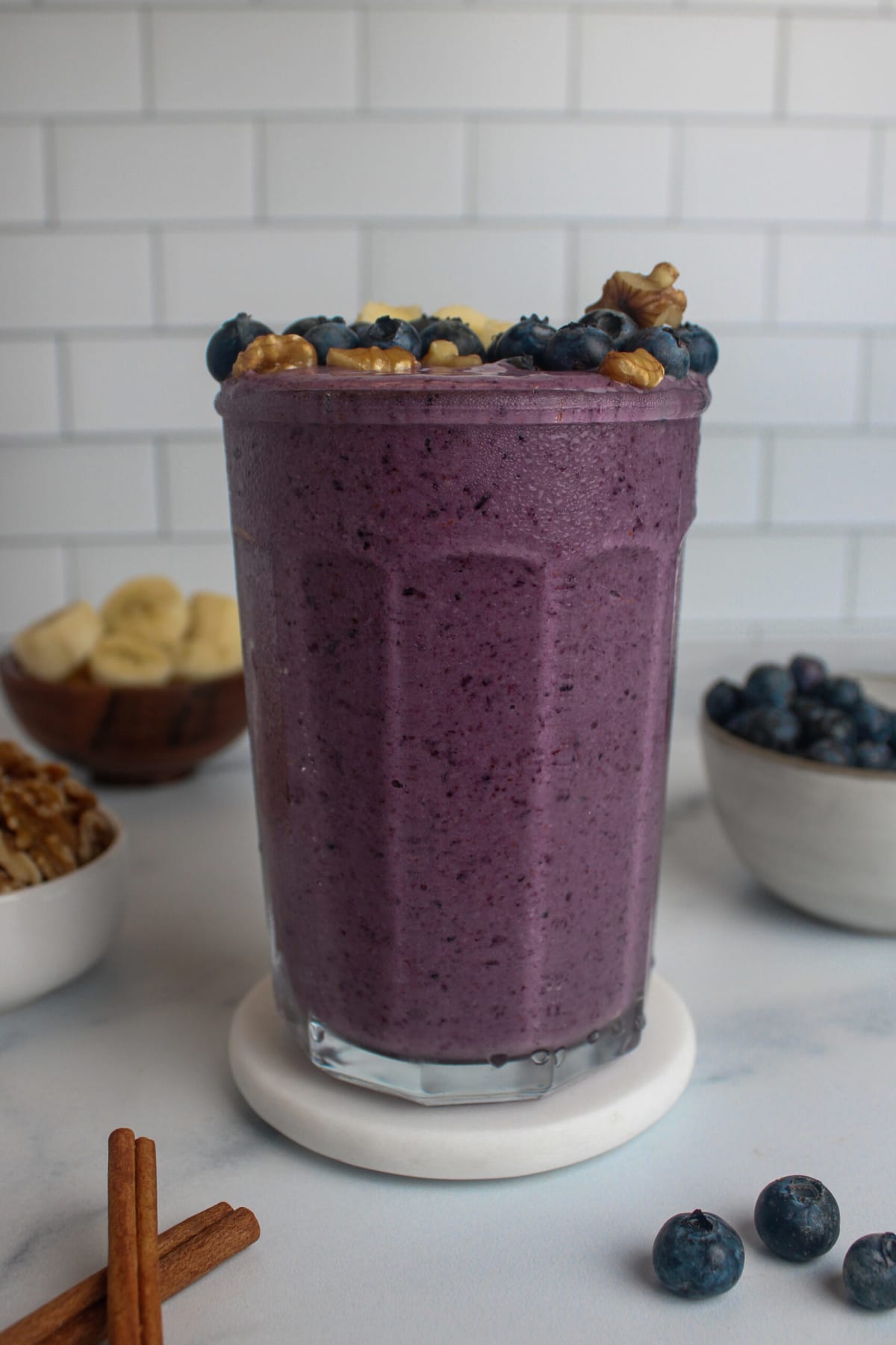 Blueberry Banana Walnut Smoothie