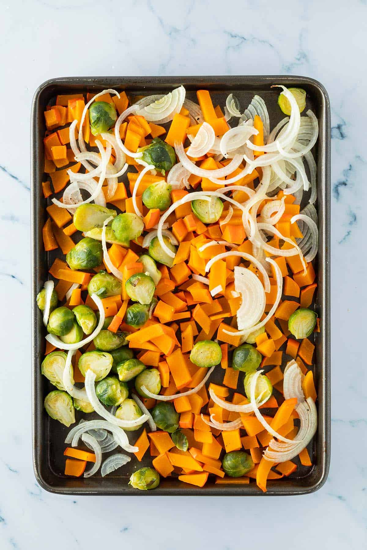 Quiche with Pumpkin and Brussels Sprouts