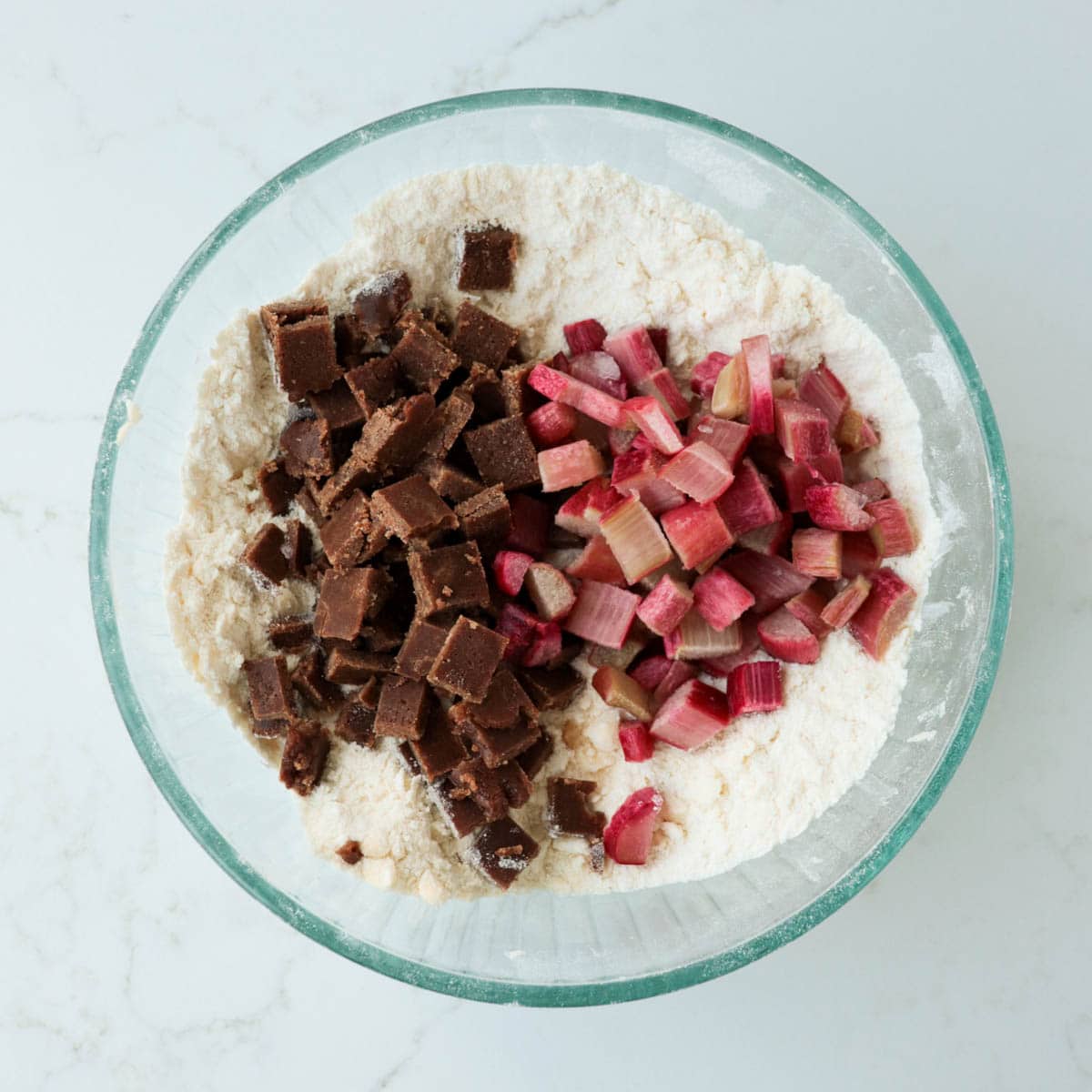 Cinnamon Rhubarb Scones