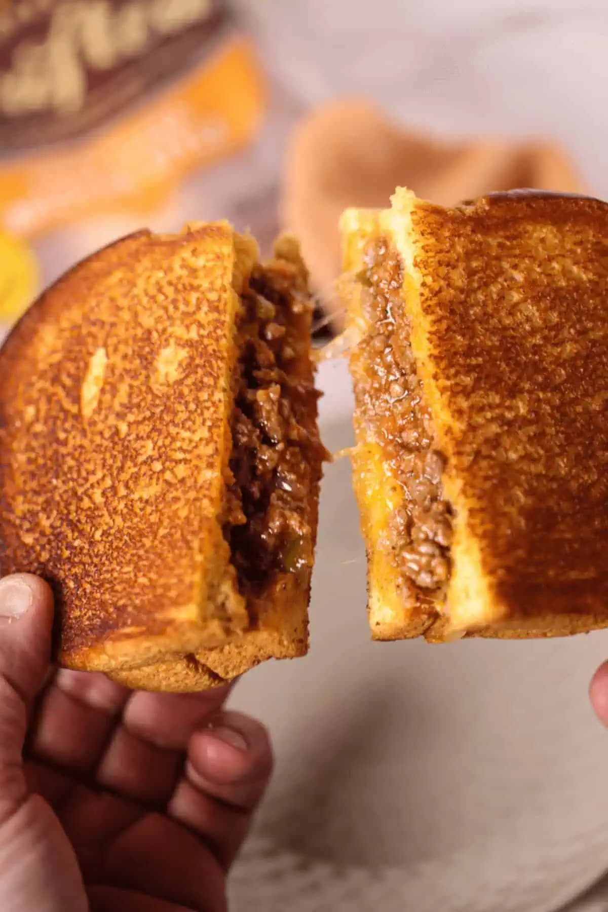 Sloppy Joe Grilled Cheese