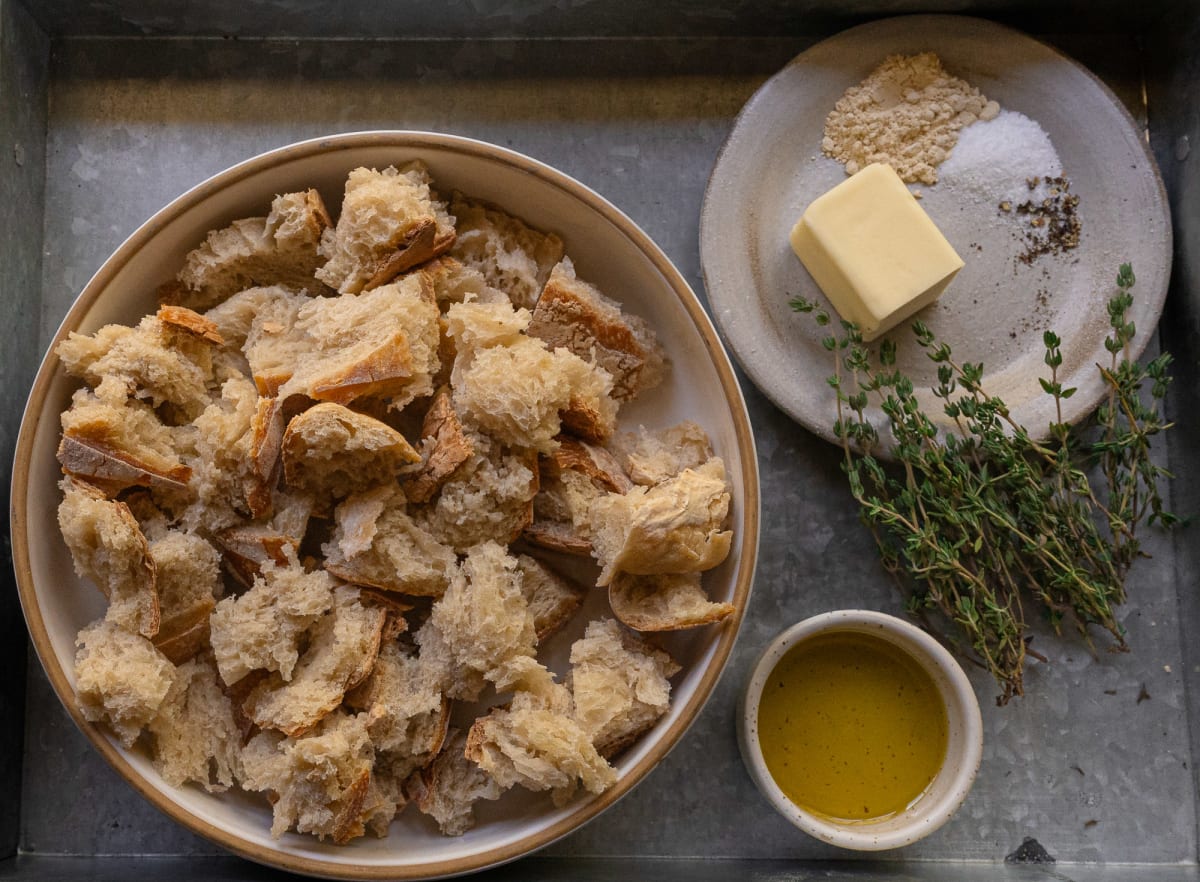 Crispy Homemade Sourdough Croutons