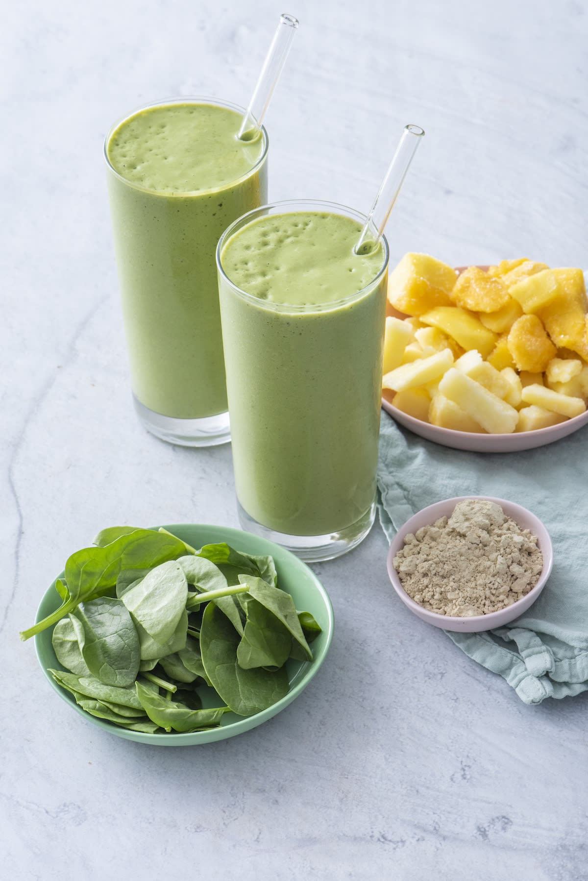 Tropical Protein Greens Smoothie