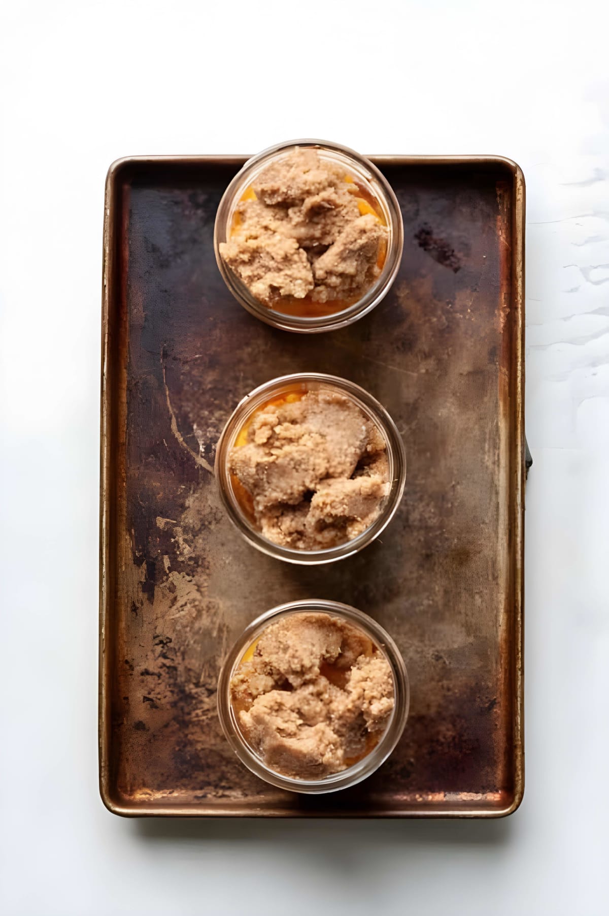 Peach Cobbler in a Jar (Gluten Free + Vegan)