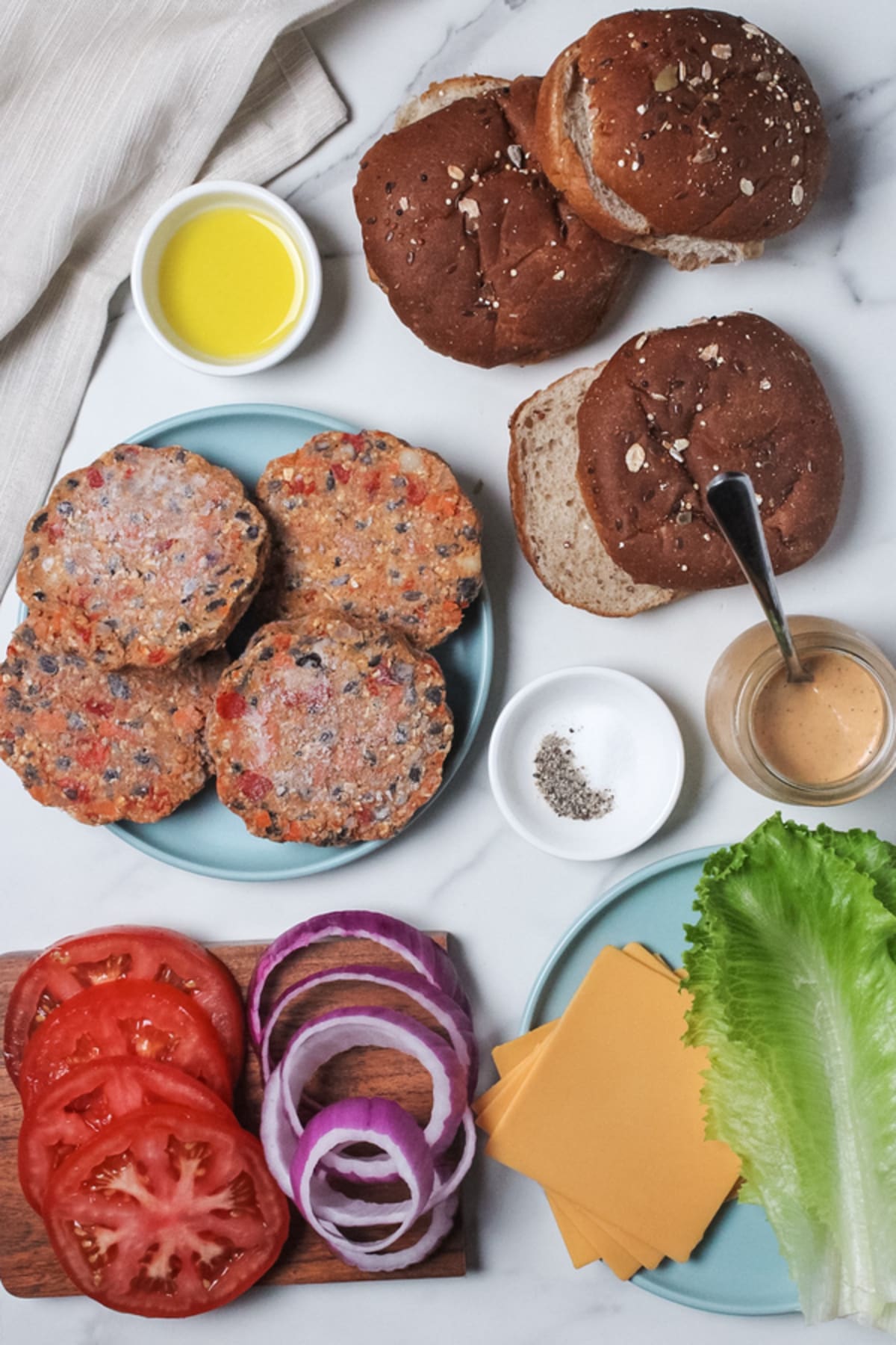 Chipotle Ranch Veggie Burgers