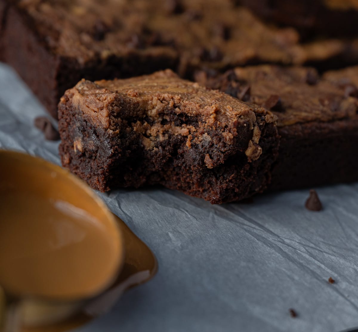 Brown Butter Brownies with Peanut Butter