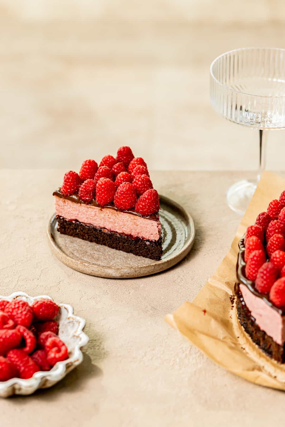 Chocolate Raspberry Mousse Cake