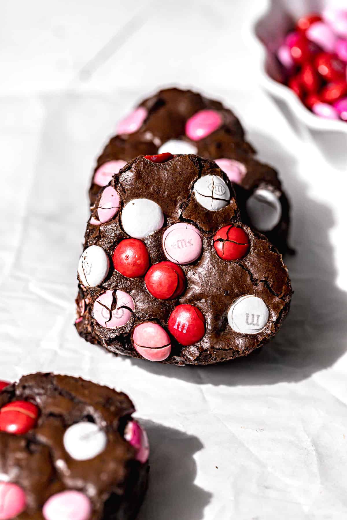 Valentine's M&M Brownies