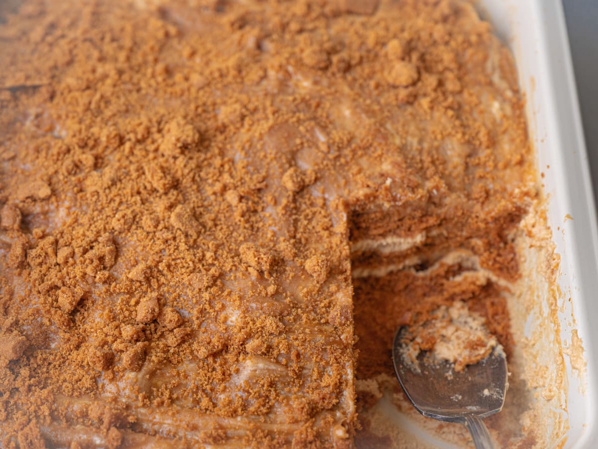 No-Bake Biscoff Icebox Cake