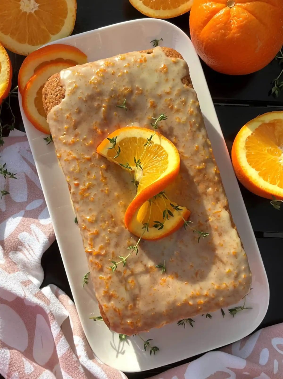 Orange Thyme Olive Oil Cake