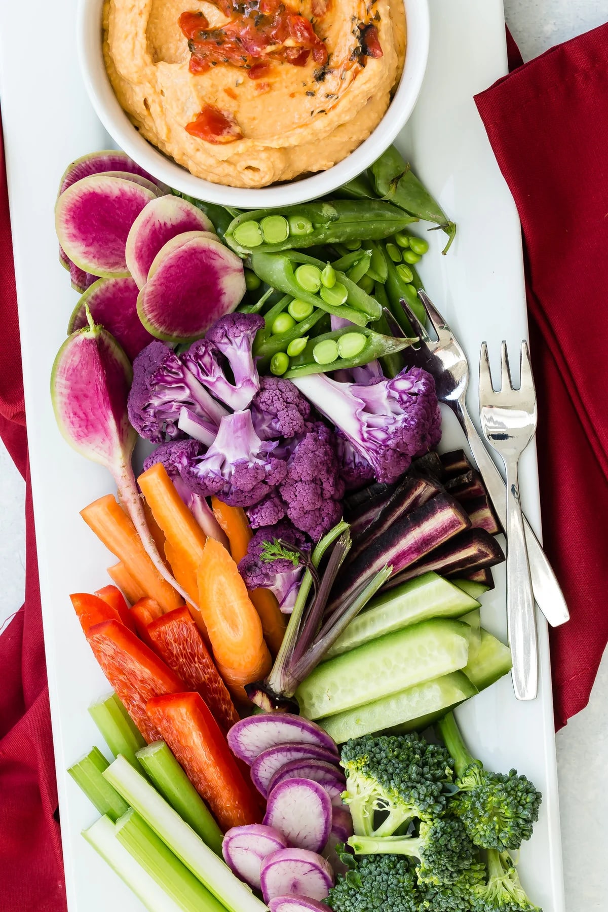 Roasted Red Bell Pepper Hummus