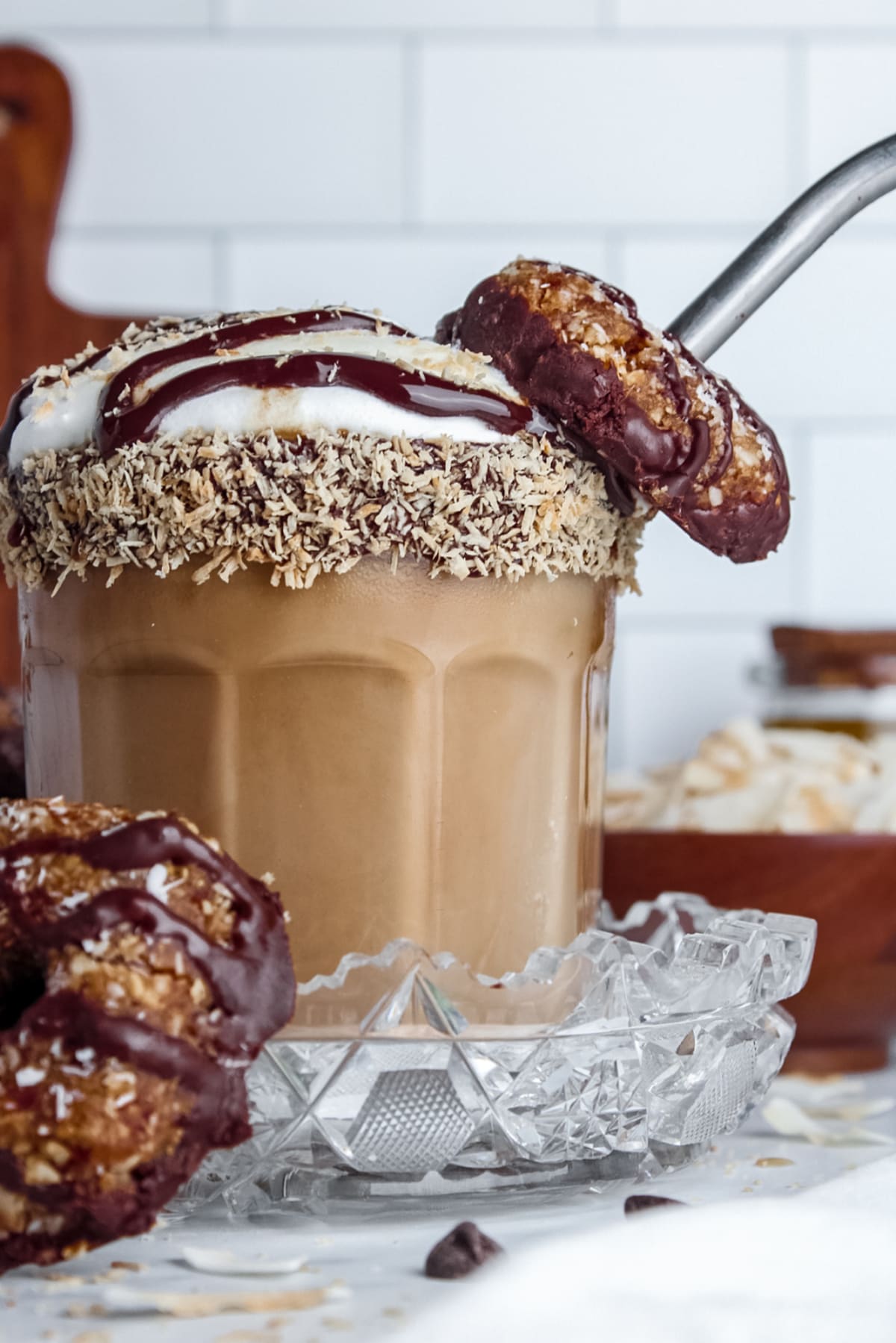 Iced Samoa Cookie Latte