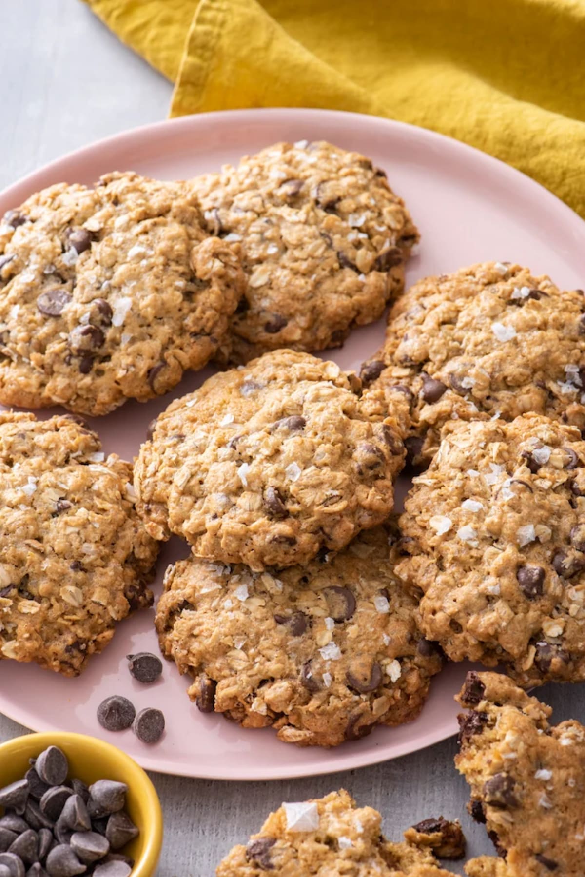 Oatmeal Chocolate Chip Sea Salt Cookies