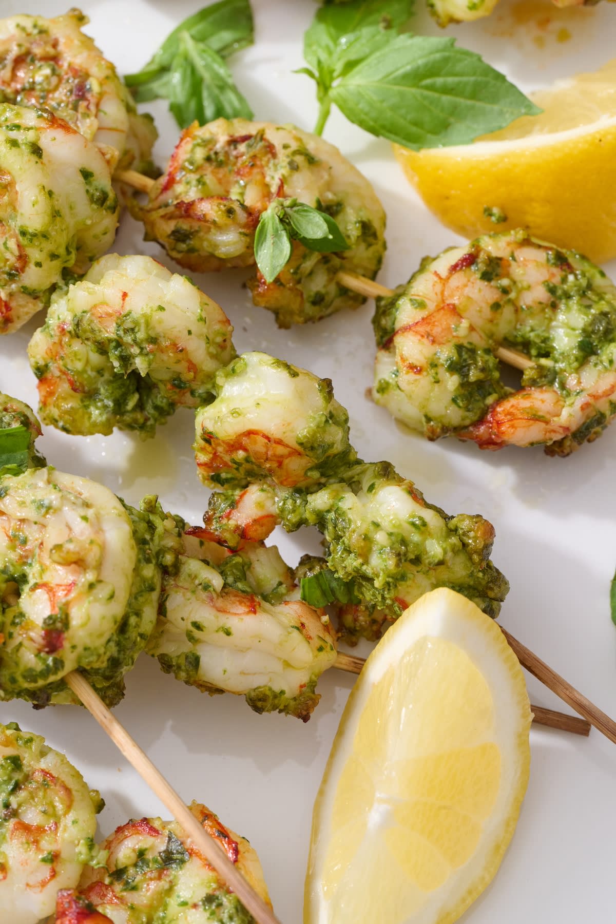Pesto Shrimp Skewers