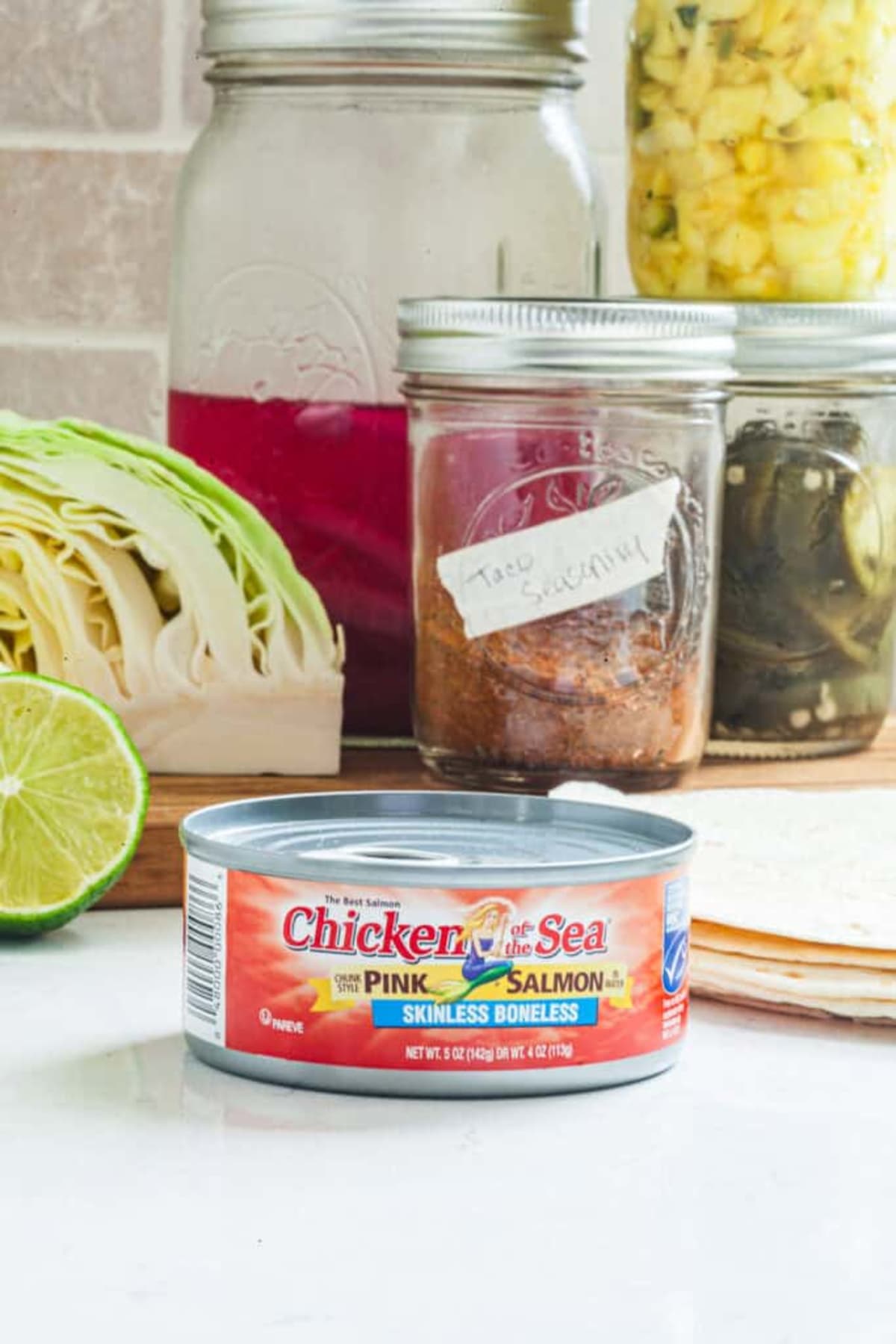 Canned Salmon Tacos