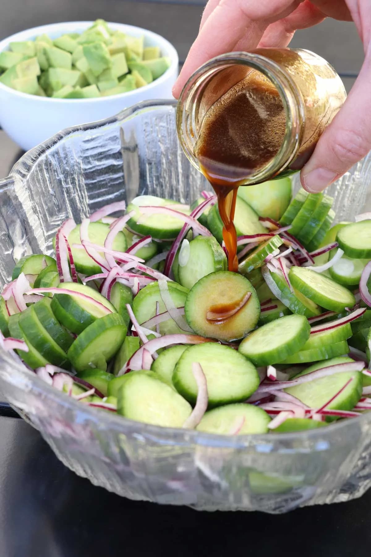 10 Minute Cucumber Avocado Salad