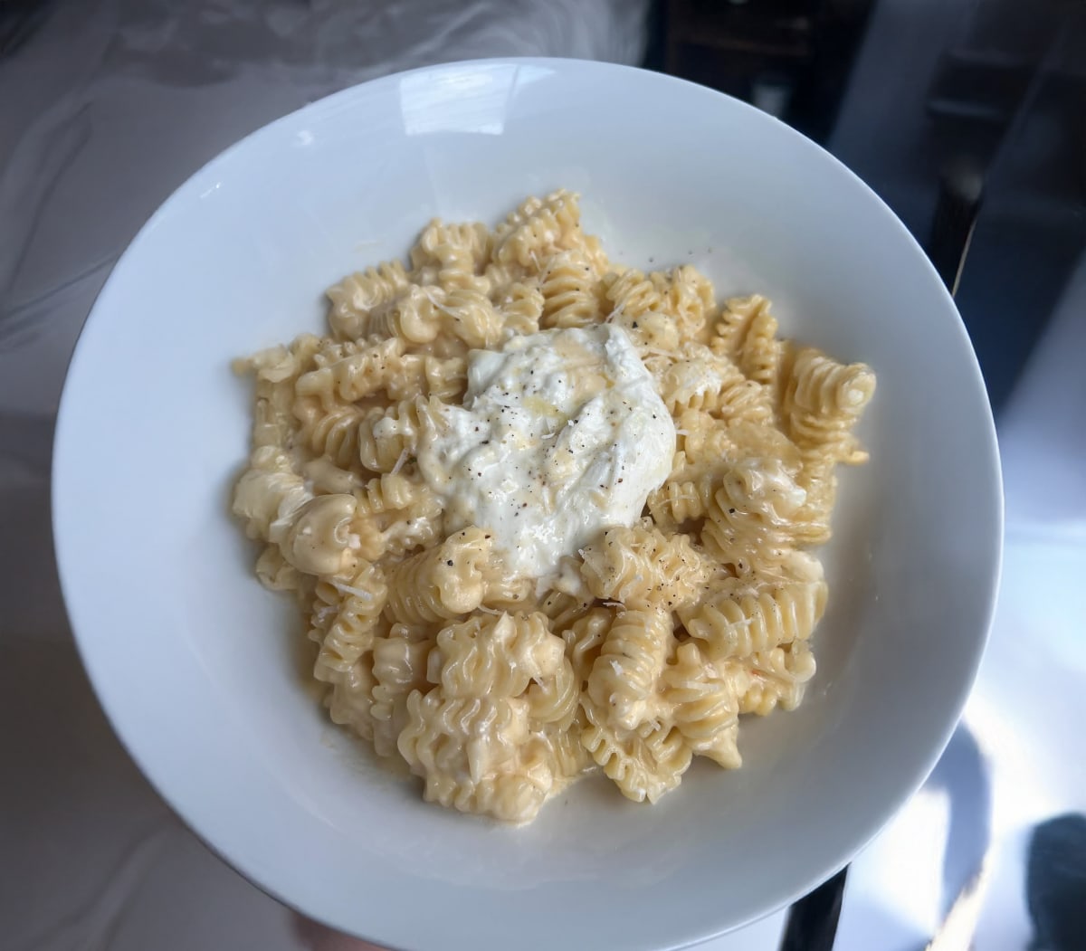 Truffle Mac & Cheese with Burrata