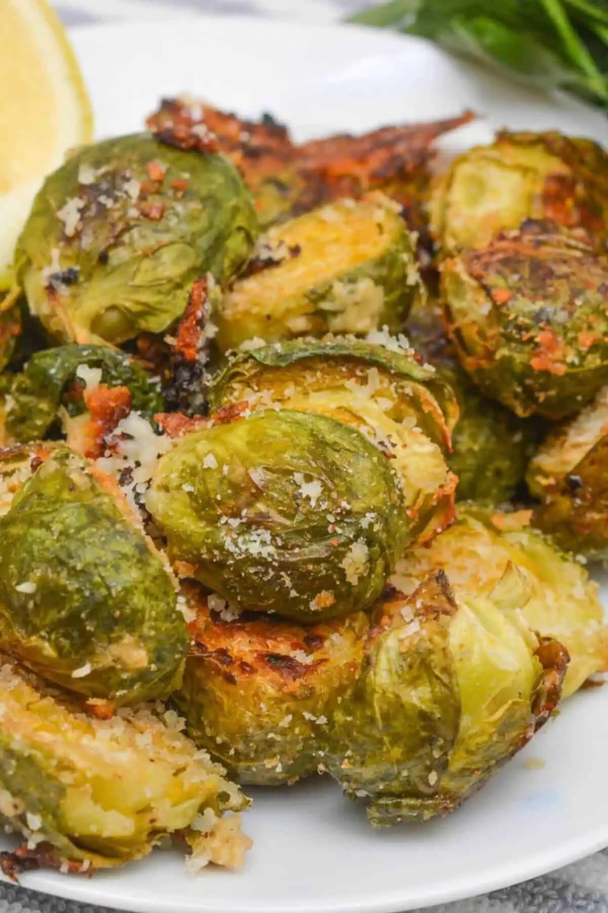 Parmesan Crusted Brussels Sprouts