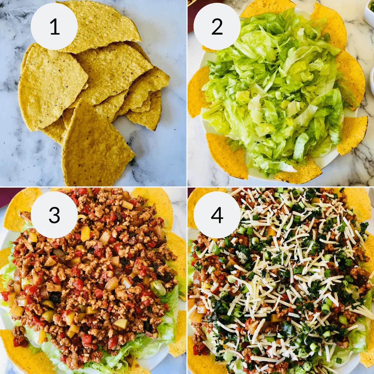 Chicken Picadillo Taco Salad